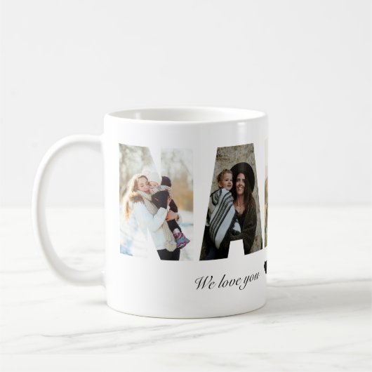 Kinderbetreuer-Fotocollage Kaffeetasse (Links)