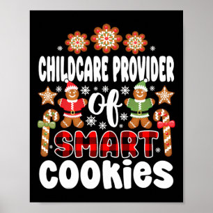 Kinderbetreuer für intelligente Cookies Tagespfleg Poster