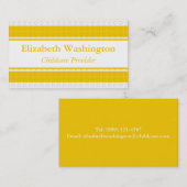 Kinderbetreuer - Helle Blocks Visitenkarte (Vorne/Hinten)