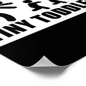 Kinderbetreuer Kinderbetreuung I Chase Tiny Kleink Poster (Ecke)