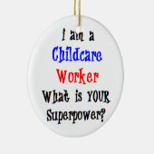 Kinderbetreuerin Keramik Ornament (Rechts)