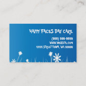 Kinderbetreuung, Babysitter-Visitenkarte Visitenkarte (Rückseite)