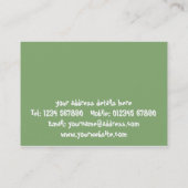 Kinderbetreuung/babysitting Visitenkarte (Rückseite)