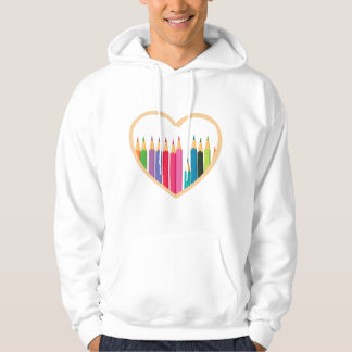 Kinderbetreuung Crayons Tagesbetreuung Lehrer Kind Hoodie