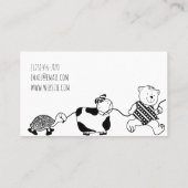 Kinderbetreuung für Kindermädchen Visitenkarte (Rückseite)