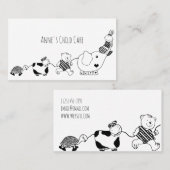 Kinderbetreuung für Kindermädchen Visitenkarte (Vorne/Hinten)