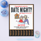 Kinderbetreuung in der Nacht Flyer (Einzeln)