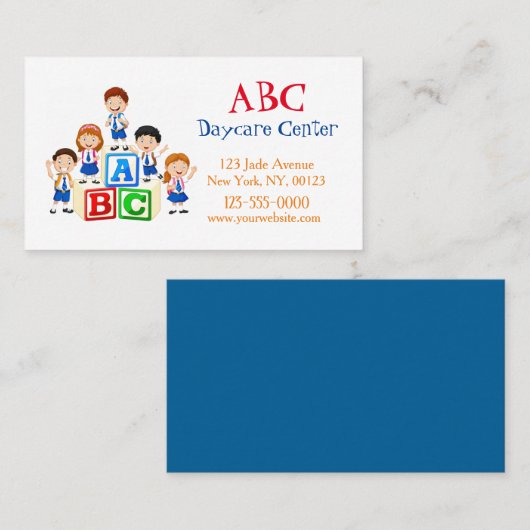 Kinderbetreuung Kinderbetreuung Babysitter Visitenkarte (Vorne/Hinten)