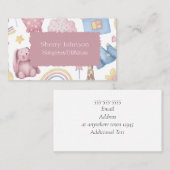 Kinderbetreuung/Kinderbetreuung/Kinderbetreuung/Ki Visitenkarte (Vorne/Hinten)