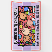 Kinderbetreuung Kinderbetreuung Kinderdusche Banner (Vertikal)