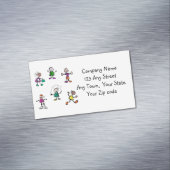 Kinderbetreuung, Kinderbetreuung, Lehrer oder Baby Magnetische Visitenkarte (Beispiel)