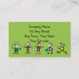 Kinderbetreuung, Kinderbetreuung, Lehrer oder Baby Visitenkarte