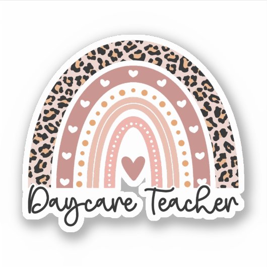 Kinderbetreuung, Kinderbetreuung, Lehrergeschenke Aufkleber (Vorderseite)