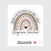 Kinderbetreuung, Kinderbetreuung, Lehrergeschenke Aufkleber (Blatt)