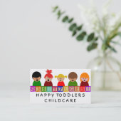 Kinderbetreuung, Kindergarten Visitenkarte (Stehend Vorderseite)