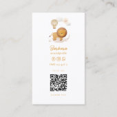 Kinderbetreuung Kindermädchen Babysitter Daycare L Visitenkarte (Rückseite)