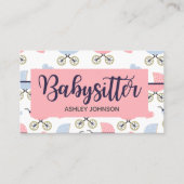Kinderbetreuung Kindermädchen Babysitter-Rollenkal Visitenkarte (Vorderseite)