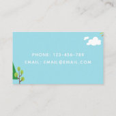 Kinderbetreuung Kindermädchen Kinderbetreuung Kind Visitenkarte (Rückseite)