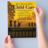 Kinderbetreuung Kindertagesstätte Flyer (Hand)