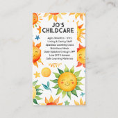 Kinderbetreuung Kinderzimmer Kinderbetreuung Kinde Visitenkarte (Vorderseite)