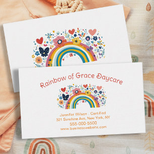 Kinderbetreuung Rainbow Childcare Center Service Visitenkarte