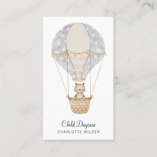 Kinderbetreuung Visitenkarte (Vorderseite)