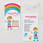 Kinderbetreuung | Visitenkarten für Schullehrer Visitenkarte (Vorne/Hinten)