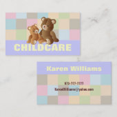 Kinderbetreuungs-Visitenkarten Visitenkarte (Vorne/Hinten)