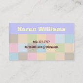 Kinderbetreuungs-Visitenkarten Visitenkarte (Rückseite)