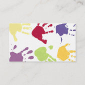 Kinderbetreuungs-Visitenkarten Visitenkarte (Rückseite)