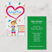 Kinderbetreuungs-Visitenkarten Visitenkarte (Vorne/Hinten)