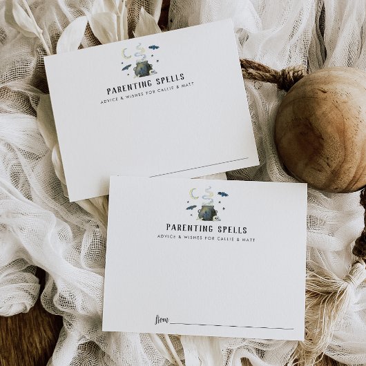 Kinderbetreuungskarte Halloween-Zauber für Babydus Begleitkarte