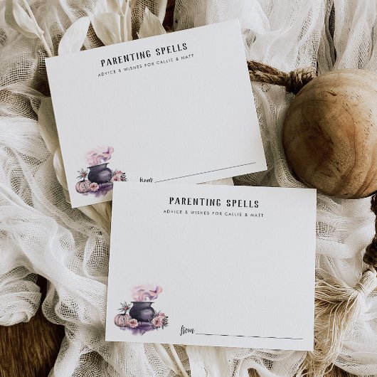 Kinderbetreuungskarte Halloween-Zauber für Babydus Begleitkarte