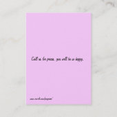 Kinderbetreuungskarte mit Zeichn des Kindes. Visitenkarte (Rückseite)