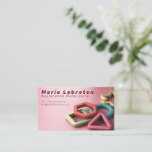 Kinderbetreuungskarte. Visitenkarte (Stehend Vorderseite)