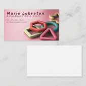 Kinderbetreuungskarte. Visitenkarte (Vorne/Hinten)