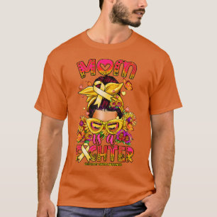Kinderbewusstsein Mama Kämpfer chaotischen Bun T-Shirt