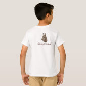 Kinderbild eines sehr niedlichen Esels T-Shirt (Schwarz voll)