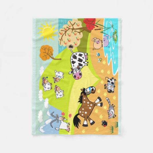 Kinderbild Fleecedecke (Vorderseite)