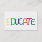 KinderBildung und -schule Visitenkarte (Rückseite)