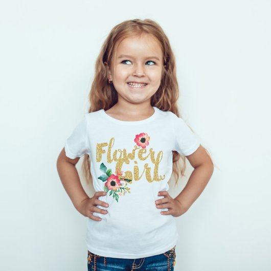 Kinderblume Girl Bridesmaid Shirts Wedding Recepti