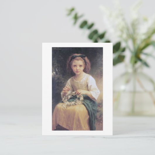 Kinderbrauerei einer Krone, Bouguereau Postkarte (Stehend Vorderseite)