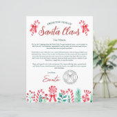 Kinderbrief von Santa (Stehend Vorderseite)