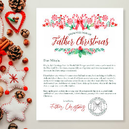 Kinderbrief von Weihnachten des Vaters