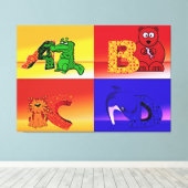 Kinderbriefe eingepackte Leinwand (Insitu (Holzboden))