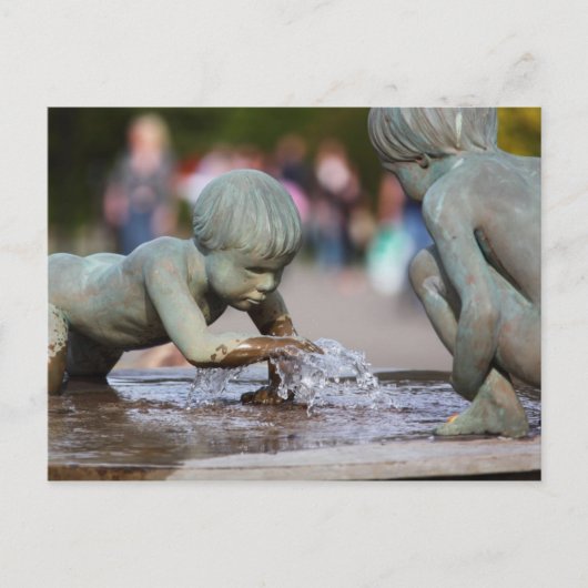 Kinderbrunnen Postkarte (Vorderseite)