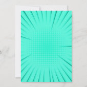 Kinderbuch Comic 1. Geburtstag Party Einladung (Rückseite)