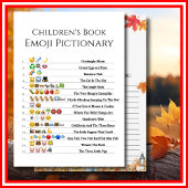 KINDERBUCH EMOJI GAME Baby Shower Bär Einladung