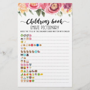 Kinderbuch Emoji Pictionary with Answers game