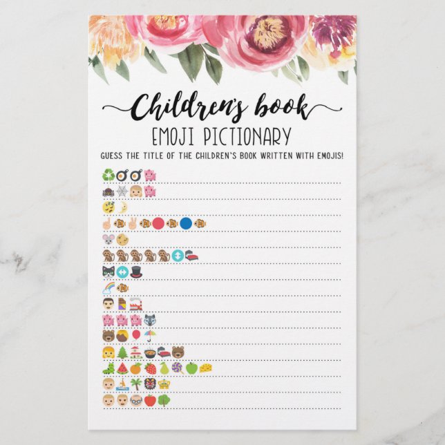 Kinderbuch Emoji Pictionary with Answers game (Vorderseite)